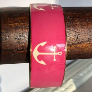 J.Crew pink anchor cuff bracelet used